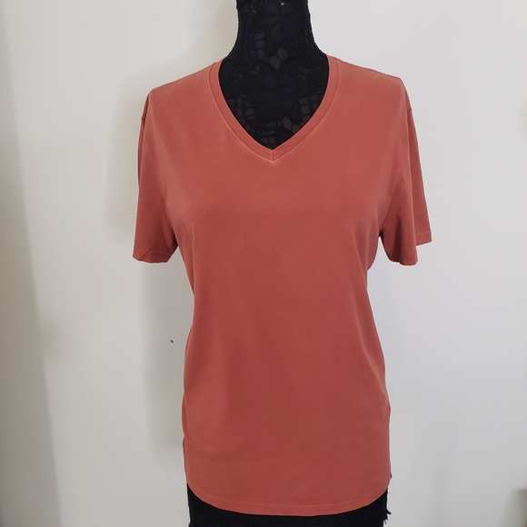 Ag adriano goldschmied Jagger Vee CLASSIC FIT V-NECK TEE Women's Size Medium - Picture 1 of 10
